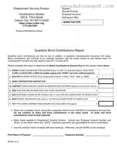 Blank Nevada Employment Security Division Template